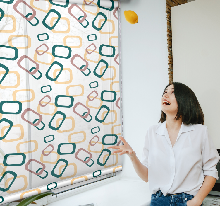 Stores enrouleurs abstrait formes irrégulières - TenStickers