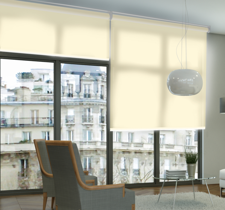 Store enrouleur translucide couleur camel - TenStickers