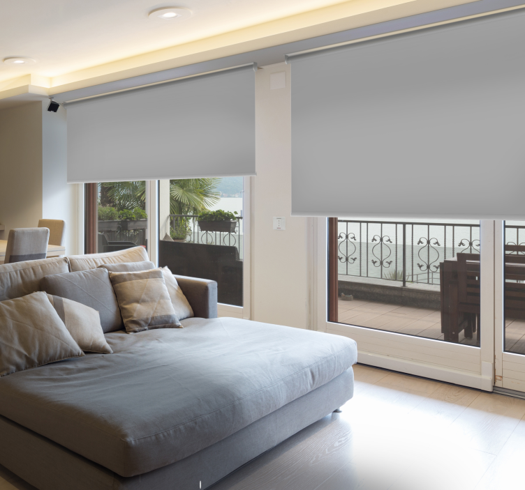 Store enrouleur occultant gris uni - TenStickers