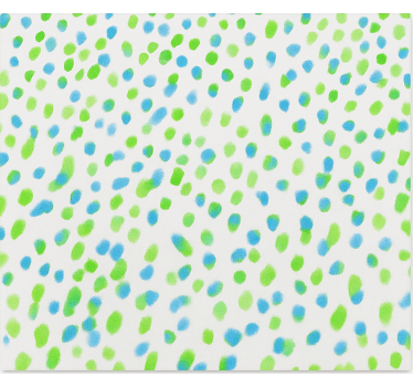 Store enrouleur chambre ado points bleus et verts - TenStickers