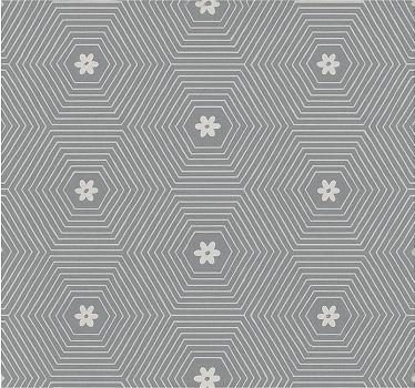 Store enrouleur chambre ado hexagone géométrique gris - TenStickers
