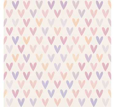 Store enrouleur chambre ado motif coeur pastel - TenStickers