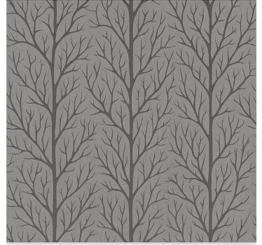 Store enrouleur salle à manger arbres de la forêt grise - TenStickers