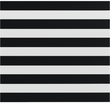 Store enrouleur salle à manger rayé noir et transparent - TenStickers