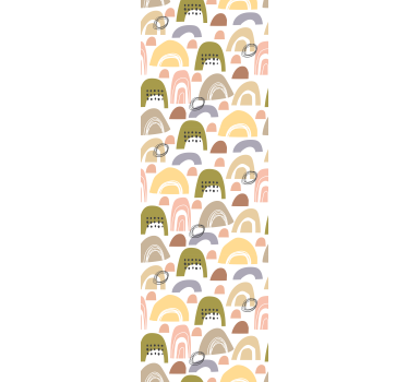 Store enrouleur chambre enfant motif arc-en-ciel nordique - TenStickers