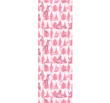 Store enrouleur chambre enfant renne rose magnifique - TenStickers