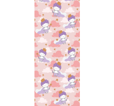 Store enrouleur chambre enfant prince des 80's avec couronne - TenStickers