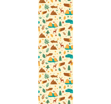 Store enrouleur chambre enfant temps de camping dessins - TenStickers