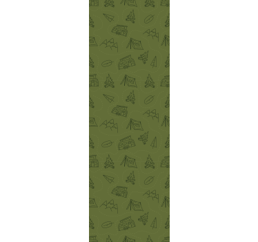 Store enrouleur chambre enfant motifs montagnes vertes - TenStickers