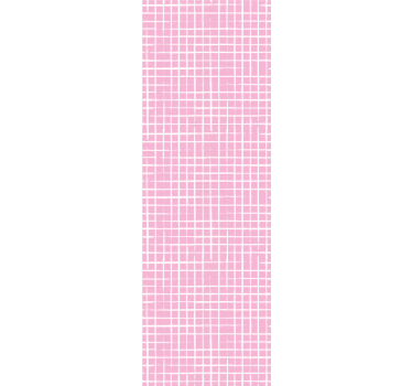 Store enrouleur chambre enfant lignes roses et blanches - TenStickers