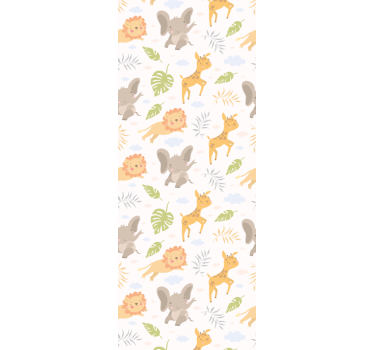 Store enrouleur chambre enfant safari nordique minimaliste - TenStickers