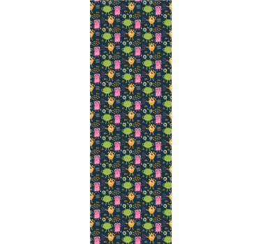Store enrouleur chambre enfant illustration d'aliens colorés - TenStickers
