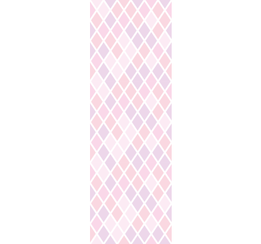Store enrouleur chambre enfant motif losanges roses - TenStickers