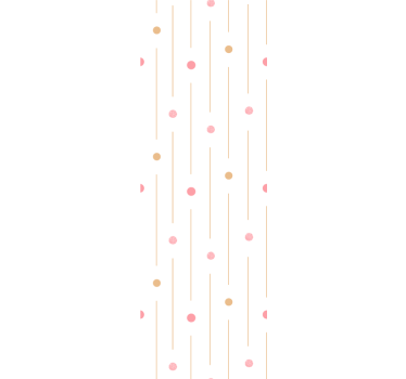 Store enrouleur chambre enfant points colorés avec lignes - TenStickers