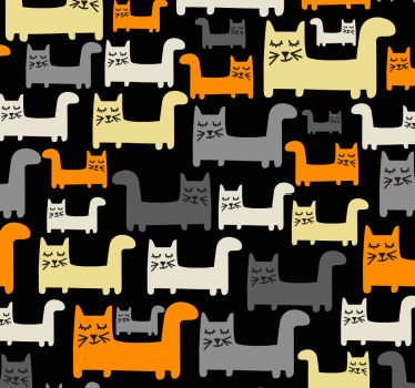 Store enrouleur chambre enfant chats gris - TenStickers