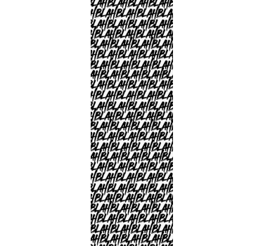 Store enrouleur chambre ado motif texte tendance - TenStickers