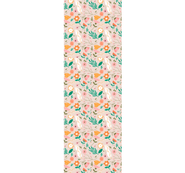 Store enrouleur chambre ado motif fleurs pastel - TenStickers