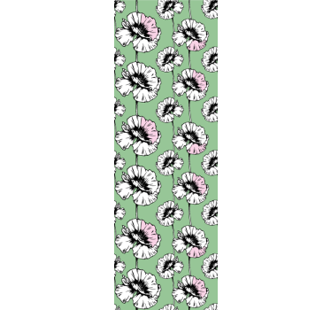 Store enrouleur chambre ado motif fleurs sauvages peintes - TenStickers