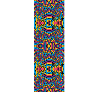 Store enrouleur chambre ado couleurs vives lignes funky - TenStickers