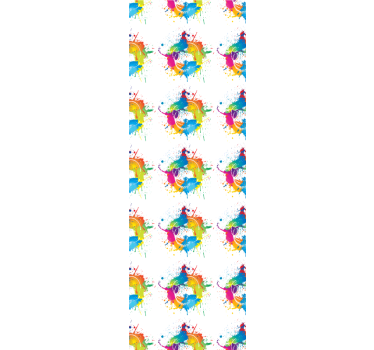 Store enrouleur chambre ado fond coloré - TenStickers