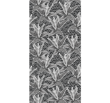 Store enrouleur chambre ado motif floral feuilles - TenStickers