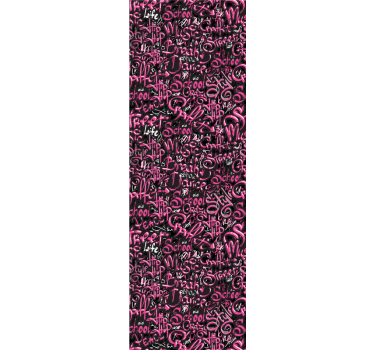 Store enrouleur chambre ado graffiti rose et noir - TenStickers