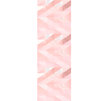 Store enrouleur chambre ado fond géométrique rose girly - TenStickers