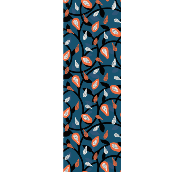 Store enrouleur chambre ado papaye et plantes - TenStickers