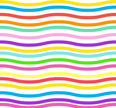 Store enrouleur chambre ado motif rayures arc-en-ciel - TenStickers