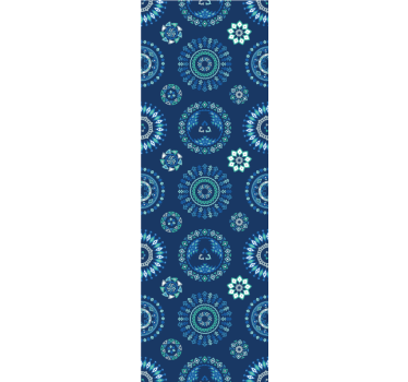 Store enrouleur chambre ado motif abstrait bleu - TenStickers