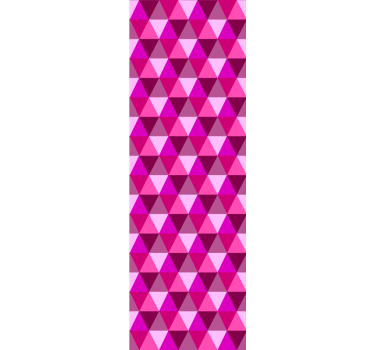Store enrouleur chambre ado géométrique fuchsia - TenStickers
