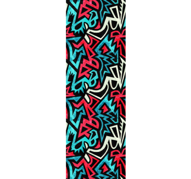 Store enrouleur chambre ado motif urbain peint - TenStickers