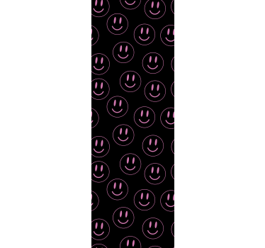 Store enrouleur chambre ado visages souriants violets - TenStickers