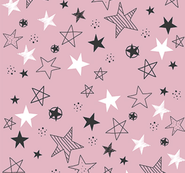 Store enrouleur chambre ado étoiles roses - TenStickers
