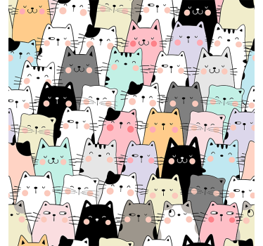 Store enrouleur chambre ado chats - TenStickers