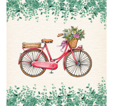 Store enrouleur salon vélo vintage rustique - TenStickers