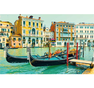 Store enrouleur salon canaux de venise aquarella - TenStickers