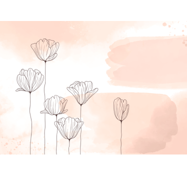 Store enrouleur salon fleurs en ligne - TenStickers