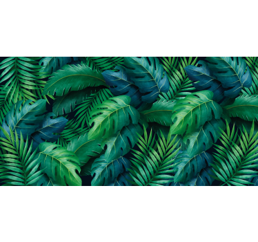 Store enrouleur salon feuillage tropical élégant - TenStickers