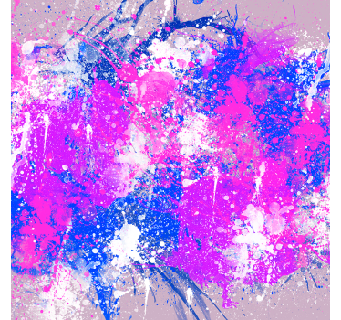 Store enrouleur salon éclaboussures d'art abstrait - TenStickers