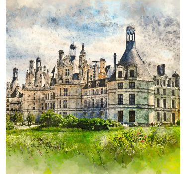 Store enrouleur salon château français - TenStickers