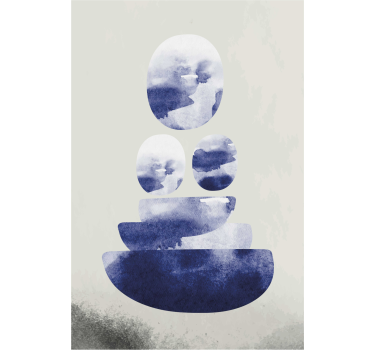 Store enrouleur salon forme bleue - TenStickers