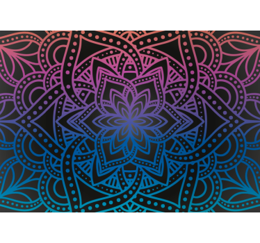 Store enrouleur salon mandala complexité - TenStickers