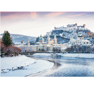 Store enrouleur salon salzburg hiver - TenStickers