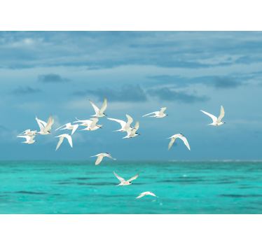 Store enrouleur salon oiseaux en vol - TenStickers