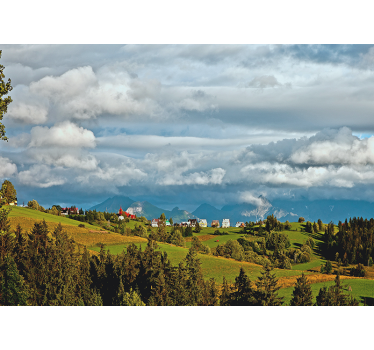 Store enrouleur salon paysage des tatras - TenStickers