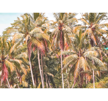 Store enrouleur salon palmier vert dans la jungle - TenStickers