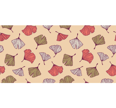 Store enrouleur salon feuilles de ginkgo colorées - TenStickers