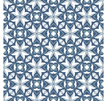 Store enrouleur salon vase bleu moderne style hampton - TenStickers