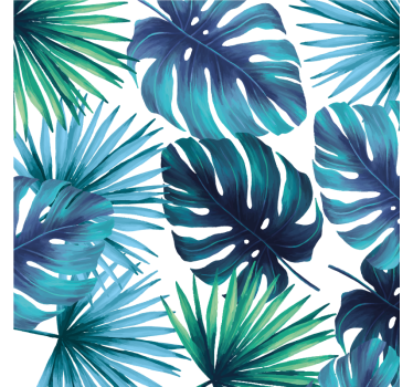 Store enrouleur salon feuillage tropical californien - TenStickers